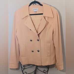 Bloomingdale's Preppy Cashmere Blend Peacoat